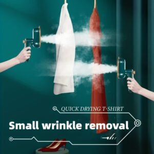 Foldable Travel Garment Steamer – Handheld 180° Rotating Steam Iron, Professional Quality, Ideal for Home & Travel